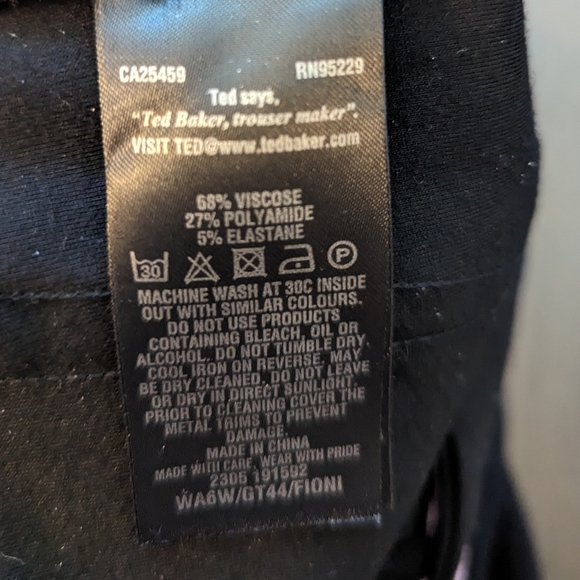 EUC Ted Baker ankle zip pants - Picture 5 of 8